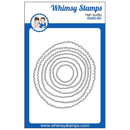 Simon Says Stamp! Whimsy Stamps BOHO SCALLOP CIRCLES WSD135