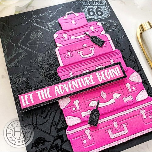 Simon Says Stamp! Hero Arts Fancy Dies LUGGAGE DF079
