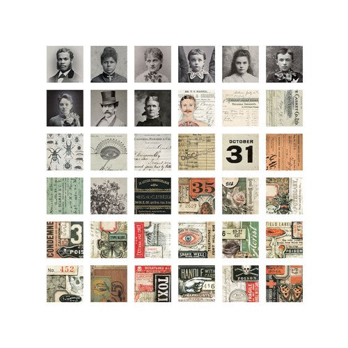 Simon Says Stamp! Tim Holtz Idea-ology HALLOWEEN Collage Tiles th94255