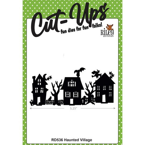 Simon Says Stamp! Riley And Company Cut Ups HAUNTED VILLAGE Die RD536