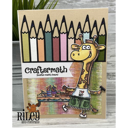 Simon Says Stamp! Riley And Company Cut Ups COLORED PENCILS Die RD534