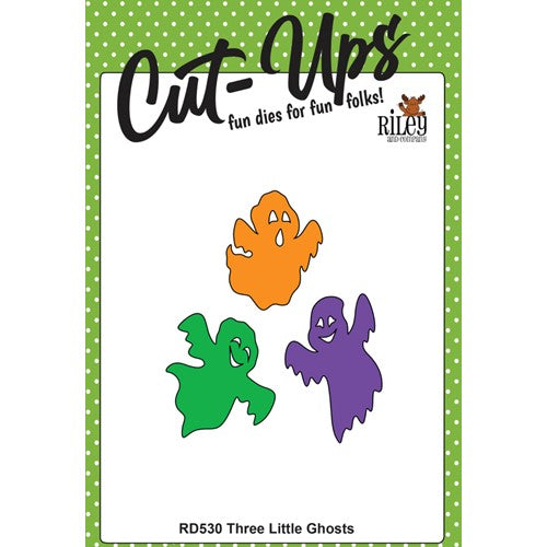 Simon Says Stamp! Riley And Company Cut Ups THREE LITTLE GHOSTS Dies RD530