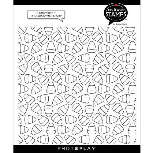 Simon Says Stamp! PhotoPlay CANDY CORN BACKGROUND Clear Stamp sis3531