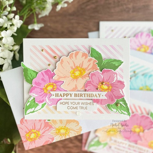 Simon Says Stamp! Altenew HAPPY FLOWERS Clear Stamps ALT7226 | color-code:ALT2