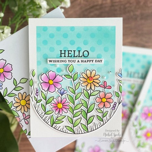 Simon Says Stamp! Altenew ARCH OF FLOWERS Clear Stamps ALT7220 | color-code:ALT4