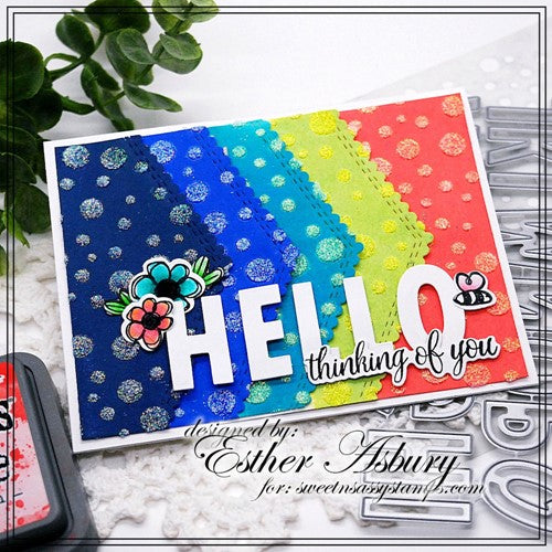 Simon Says Stamp! Sweet 'N Sassy SCRIPT SENTIMENTS Die Set snsd-0187