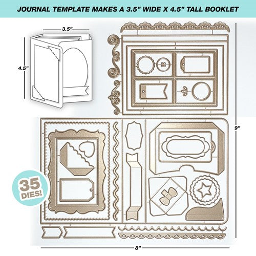 Simon Says Stamp! Art Impressions JOURNAL TEMPLATE Watercolor Journals Die Set 5543