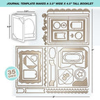 Simon Says Stamp! Art Impressions JOURNAL TEMPLATE Watercolor Journals Die Set 5543