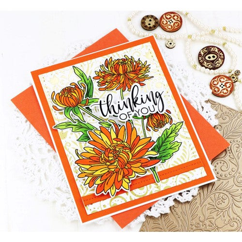 Simon Says Stamp! Waffle Flower CHRYSANTHEMUMS Clear Stamps 421143