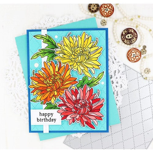 Simon Says Stamp! Waffle Flower CHRYSANTHEMUMS Clear Stamps 421143