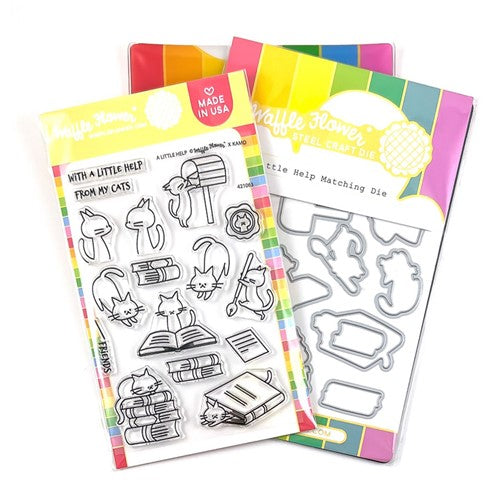 Simon Says Stamp! Waffle Flower A LITTLE HELP Clear Stamps and Die Combo WFC1063