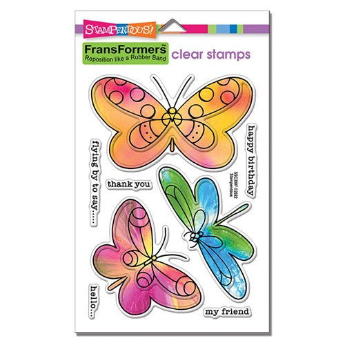Simon Says Stamp! Stampendous FRANSFORMER WINGS Clear Flex Stamps ssc3007