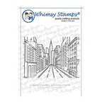 Simon Says Stamp! Whimsy Stamps CITY STREETS BACKGROUND Cling Stamp DDB0079