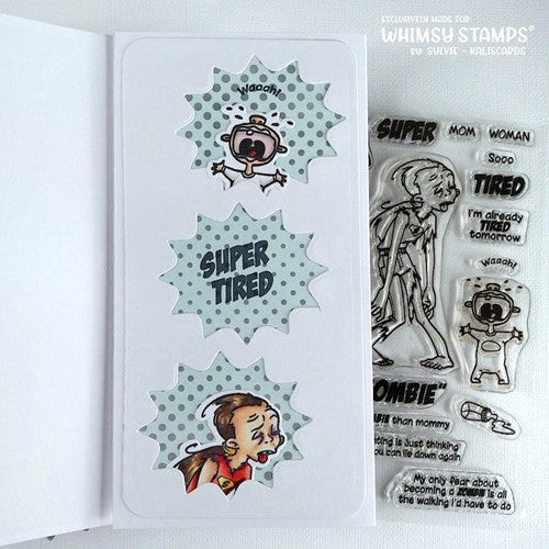 Simon Says Stamp! Whimsy Stamps MOMBIE Clear Stamps CWSD425