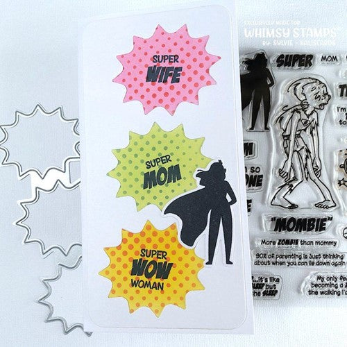 Simon Says Stamp! Whimsy Stamps MOMBIE Clear Stamps CWSD425
