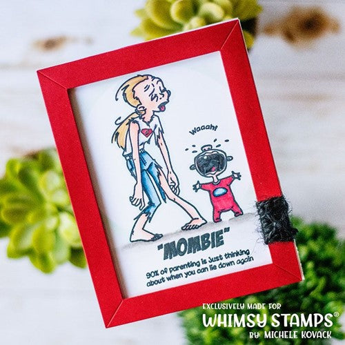 Simon Says Stamp! Whimsy Stamps MOMBIE Clear Stamps CWSD425
