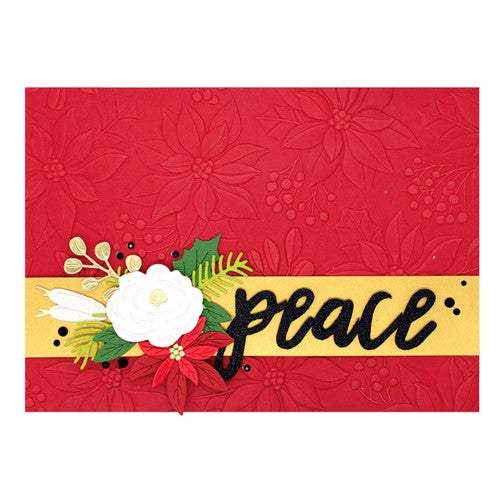 Simon Says Stamp! E3D-038 Spellbinders SCENIC POINSETTIA 3D Embossing Folder
