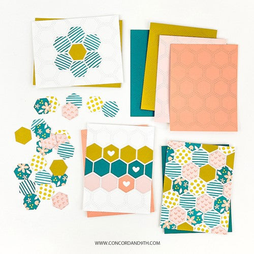 Simon Says Stamp! Concord & 9th HONEYCOMB QUILT TOP Dies 11439