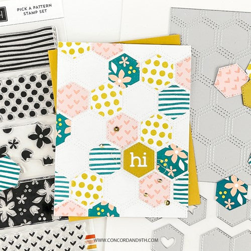 Simon Says Stamp! Concord & 9th HONEYCOMB QUILT TOP Dies 11439