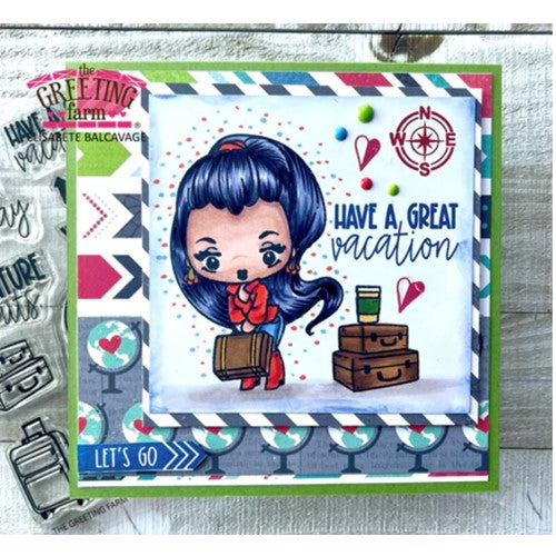 Simon Says Stamp! The Greeting Farm CHEEKY TRAVELS Clear Stamps tgf636 | color-code:ALT3