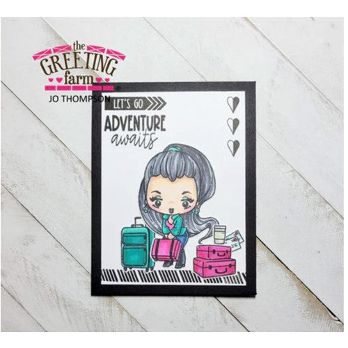 Simon Says Stamp! The Greeting Farm CHEEKY TRAVELS Clear Stamps tgf636 | color-code:ALT4