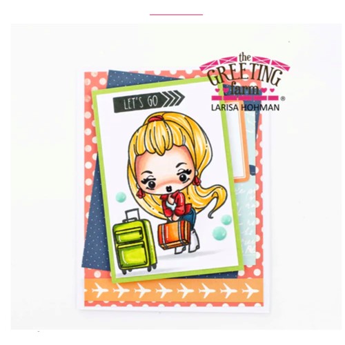 Simon Says Stamp! The Greeting Farm CHEEKY TRAVELS Clear Stamps tgf636 | color-code:ALT5