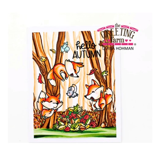 Simon Says Stamp! The Greeting Farm FOXY FALL Clear Stamps tgf635 | color-code:ALT5
