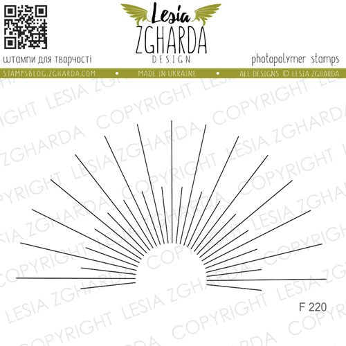 Simon Says Stamp! Lesia Zgharda THE SUNS RAYS Clear Stamp f220