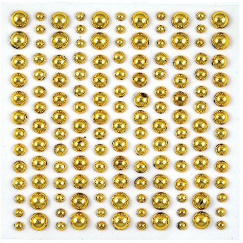 Simon Says Stamp! Craft Consortium Essential Elements GOLD PEARLS Adhesive Embellishments CEAPRL002