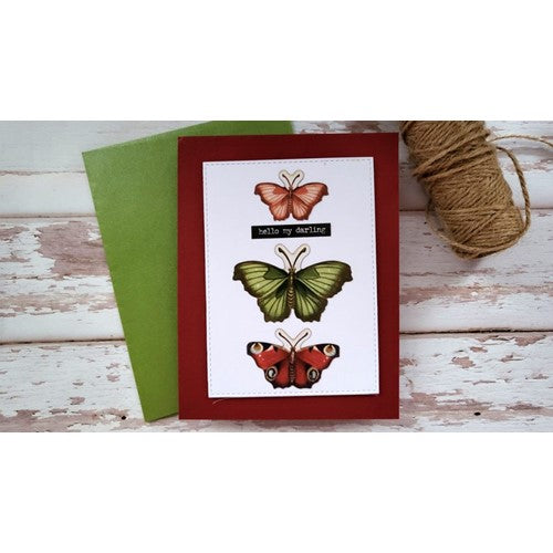 Simon Says Stamp! Stamperia CREATE HAPPINESS 2 BUTTERFLY AND LEAVES Rub On Transfer dflrb11 | color-code:ALT3