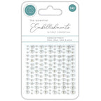 Simon Says Stamp! Craft Consortium Essential Elements SILVER PEARLS Adhesive Embellishments CEAPRL003