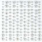 Simon Says Stamp! Craft Consortium Essential Elements SILVER PEARLS Adhesive Embellishments CEAPRL003