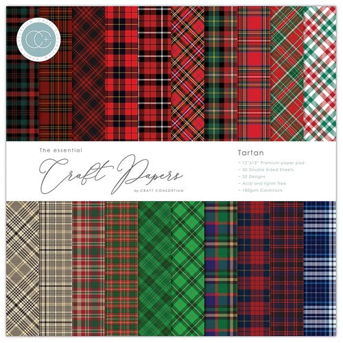 Simon Says Stamp! Craft Consortium TARTAN 6 x 6 Paper Pad CCEPAD023B