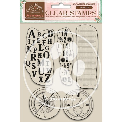 Simon Says Stamp! Stamperia CREATE HAPPINESS 2 ALPHABET AND NUMBERS Clear Stamps wtk163