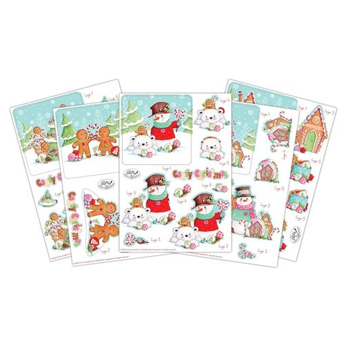 Simon Says Stamp! Craft Consortium CANDY CHRISTMAS 3D Decoupage CCDPAK011