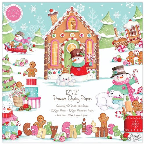 Simon Says Stamp! Craft Consortium CANDY CHRISTMAS 12 x 12 Paper Pad CCPPAD037