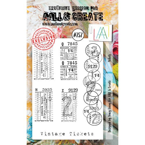 Simon Says Stamp! AALL & Create TICKETS A7 Clear Stamps aall757