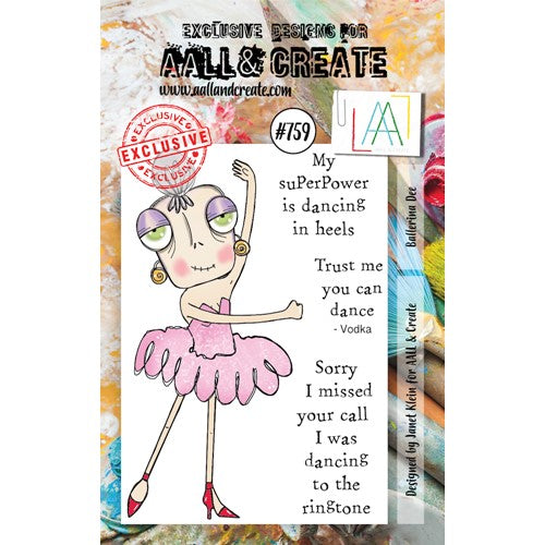 Simon Says Stamp! AALL & Create BALLERINA DEE A7 Clear Stamps aall759
