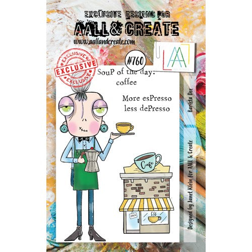 Simon Says Stamp! AALL & Create BARISTA DEE A7 Clear Stamps aall760