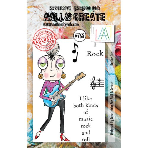 Simon Says Stamp! AALL & Create ROCKER DEE A7 Clear Stamps aall768