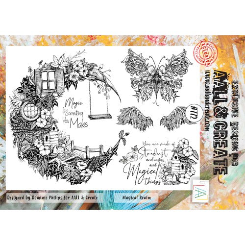 Simon Says Stamp! AALL & Create MAGICAL REALM A4 Clear Stamps aall772