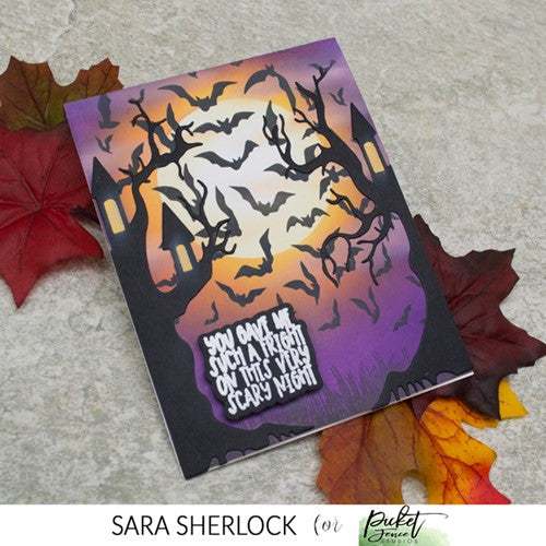 Simon Says Stamp! Picket Fence Studios SUCH A FRIGHT Clear Stamps h119