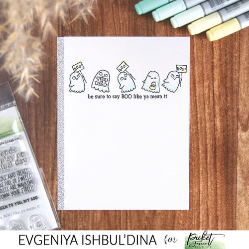 Simon Says Stamp! Picket Fence Studios HERE FOR ALL THE BOOS Clear Stamps h122