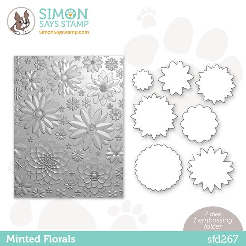 Simon Says Stamp! Simon Says Stamp Embossing Folder And Die MINTED FLORALS sfd267