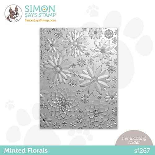 Simon Says Stamp! Simon Says Stamp Embossing Folder MINTED FLORALS sf267