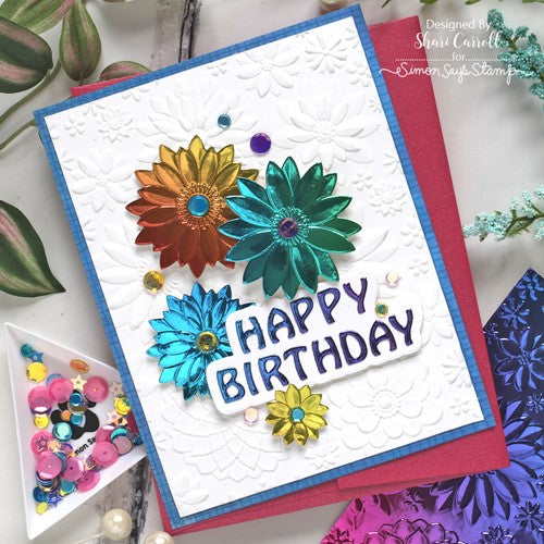 Simon Says Stamp! Simon Says Stamp Embossing Folder MINTED FLORALS sf267 | color-code:ALT0