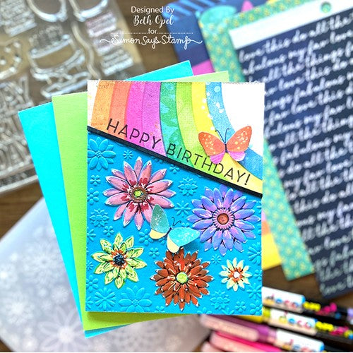Simon Says Stamp! Simon Says Stamp Embossing Folder MINTED FLORALS sf267 | color-code:ALT2
