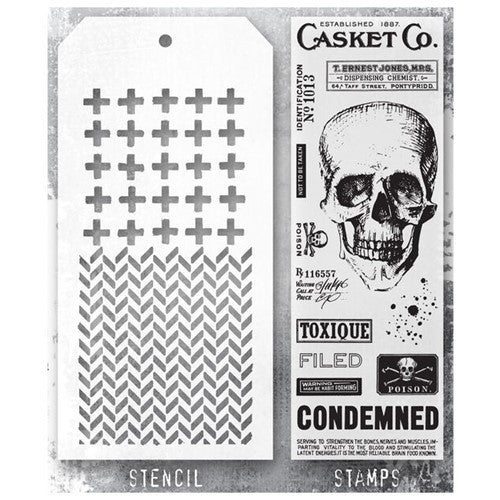 Rubber Stamp - Memphis Style - 3 Crosses Pattern — Modern Maker Stamps