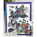 Simon Says Stamp! Riley and Company Funny Bones COME TO THE DARK SIDE Cling Rubber Stamp RWD-1067