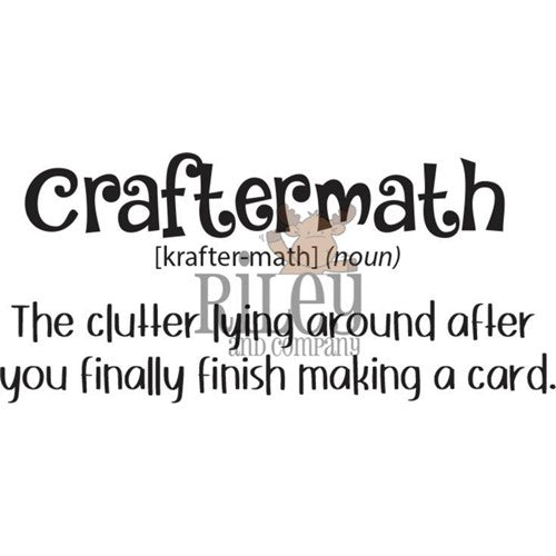 Simon Says Stamp! Riley and Company Funny Bones CRAFTERMATH Cling Rubber Stamp RWD-1057